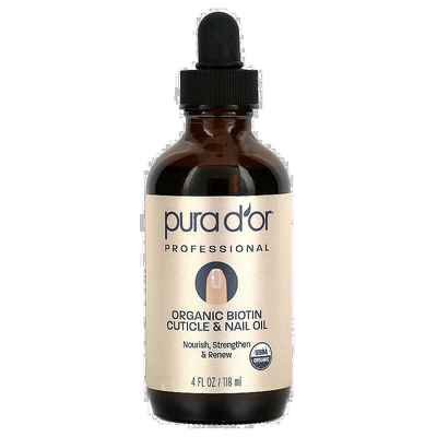 香港直邮Pura D'or,专业，有机生物维生素角质层和指甲油，4 液量