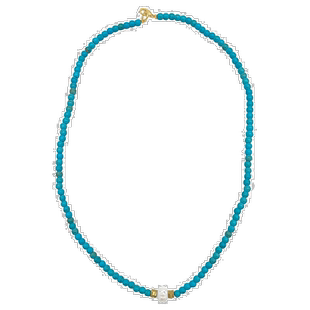 自营 Adornia 绿松石串珠项链配珍珠绿松石 美国奥莱直发