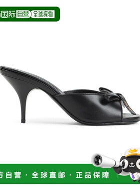 1h可退 香港直邮Miu Miu 缪缪 女士 LAMB 黑色皮质便鞋 5XX662F07