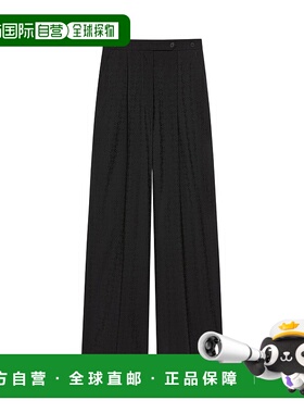 香港直邮GIVENCHY 女士休闲裤 BW515715UG001 SS2025 黑色 Wide-l