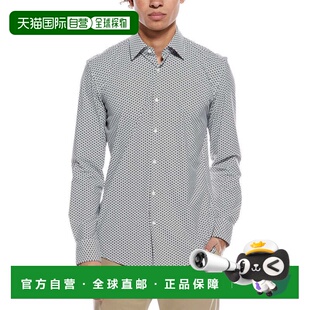 自营Hugo Boss Hank Kent Slim Fit Dress Shirt - blue 美国奥莱