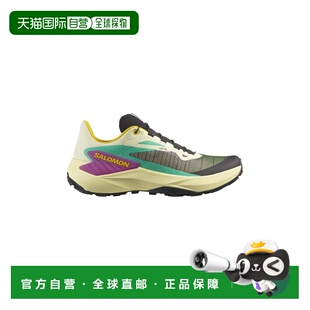 自营欧洲直邮Salomon Genesis男士透明黄/黑色纺织品缓震越野跑鞋