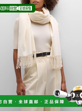 1h可退 【美国直邮】Sofia Cashmere 羊绒流苏晚装围巾 女装毛衣