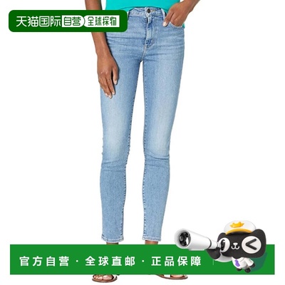 自营Levi's 721 Jeans Womens Blue Denim  Wash High Rise Skinn