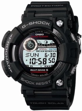 日本卡西欧G-SHOCK FROGMAN无线电太阳能GWF-1000-1JF黑色