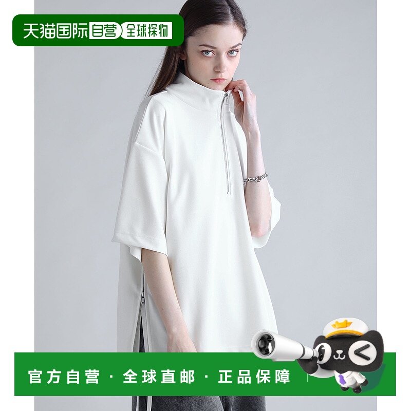 1h可退 日本直邮SOCCE 男女同款拉链设计半拉链休闲T恤 soc250356