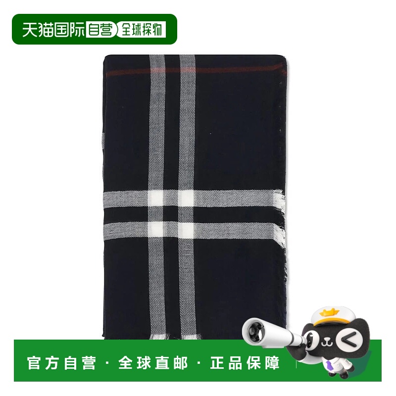 1h可退 香港直邮BURBERRY 男士围巾 8110470A1249 SS2026 蓝色 Bu