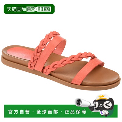 自营 Journee Collection 女士宽幅 Colette 凉鞋 - 珊瑚色 美国