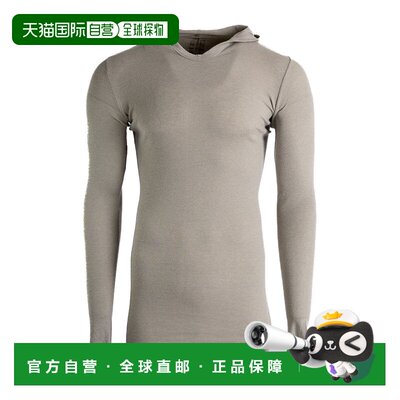 1h可退香港直邮RICK OWENS男士T恤 RU02E1260RJR08 SS2025灰色