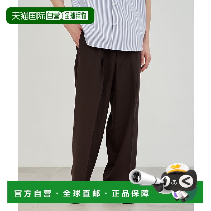 1h可退 日本直邮PUBLIC TOKYO 男士休闲微弹羊毛混纺长裤 1543410