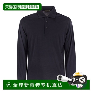 AW2025 POLO衫 JPL0009UR9200 翻 黑色 香港直邮HERNO 1h可退 男士