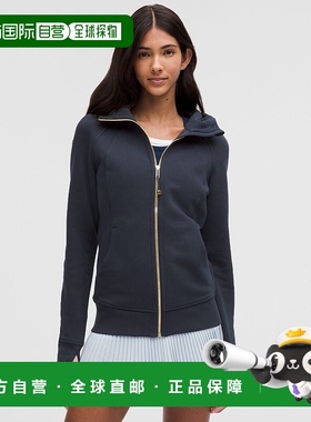 自营1h可退 欧洲直邮LULULEMON露露乐檬 拉链式Scuba连帽衫