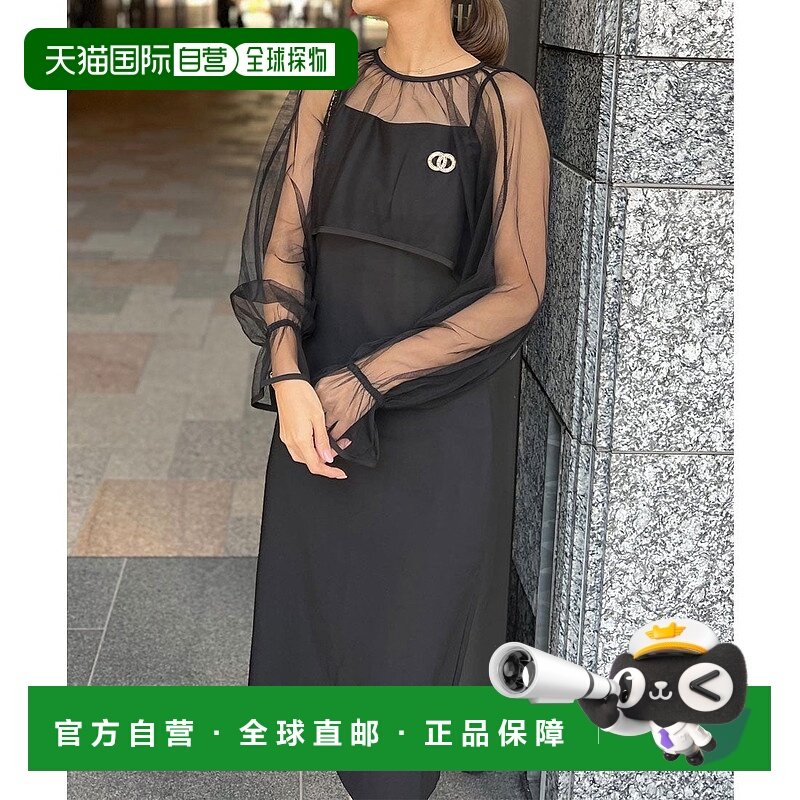 日本直邮KOBE LETTUCE 双面透视紧身长连衣裙 [E3211] KO5653EW20