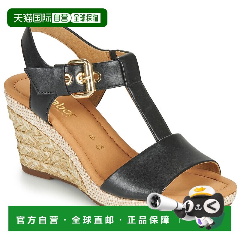欧洲直邮Gabor 女鞋 凉鞋 黑色 春夏 6282457图片