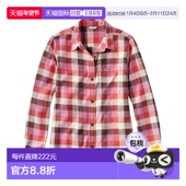 斜纹棉质衬衫 1h可退 左胸 宽松美版 剪裁 日本直邮L.L.Bean 女装