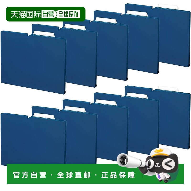 【日本直邮】Kokuyo国誉 单独文件夹 NEOS A4 15mm 10册装 海军蓝