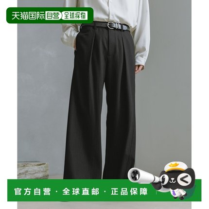 1h可退 日本直邮RAGEBLUE男装宽版斜纹西裤 曲线缝线设计立体剪裁