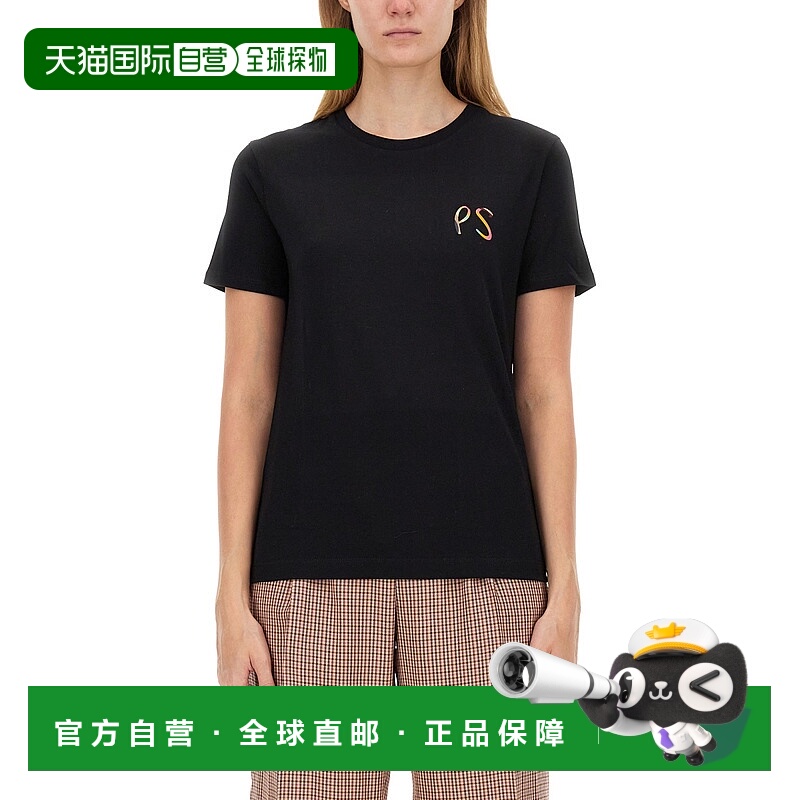 1h可退 香港直邮潮奢 Paul Smith 女士 带LogoT恤 W2RG799NP48427