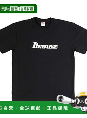 【日本直邮】IbanezT恤依斑娜标志设计女士T恤L黑色IBAT007L