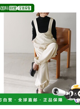 日本直邮select MOCA 女士深U领背带连体裤 30001603休闲裤阔腿裤