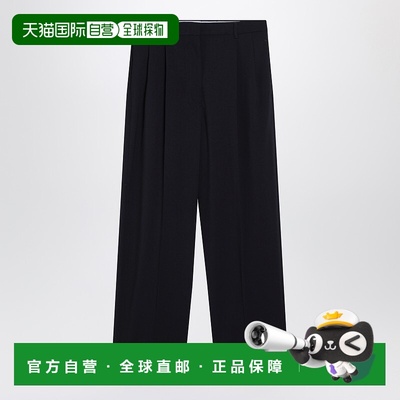 1h可退 香港直邮Miu Miu 缪缪 女士 蓝色羊毛裤子 MP1914OOO17L4