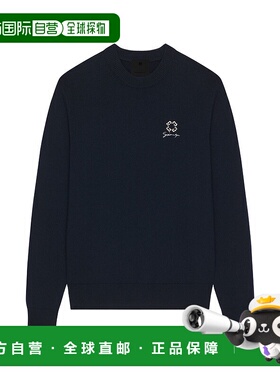 香港直邮GIVENCHY 男士卫衣 BM90TQ4YL8401 SS2025 黑色 羊毛和羊