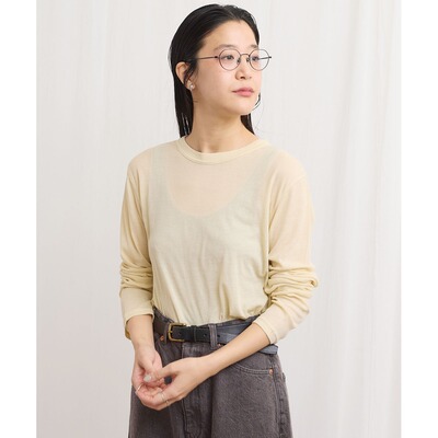 1h可退 日本直邮fig London女装长袖棉质T恤 7001CT011261