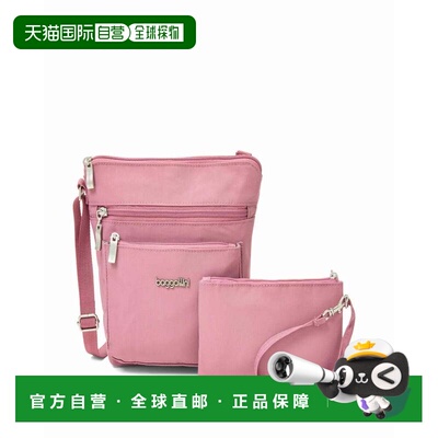 自营baggallini Women's Pocket Crossbody Bag with RFID Wristl