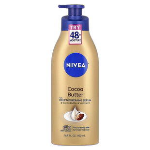 香港直邮妮维雅,Cocoa Butter Body Lotion, 16.9 fl oz (50正品