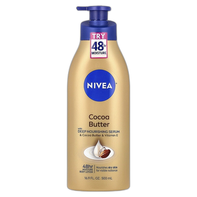 香港直邮妮维雅,Cocoa Butter Body Lotion, 16.9 fl oz (50正品
