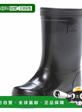 日本直邮Moonstar Kids Shoes 儿童雨靴 MS RB C65 T 黑色 131101