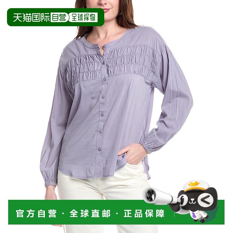 自营Splendid Katerina Blouse - blue 美国奥莱直发