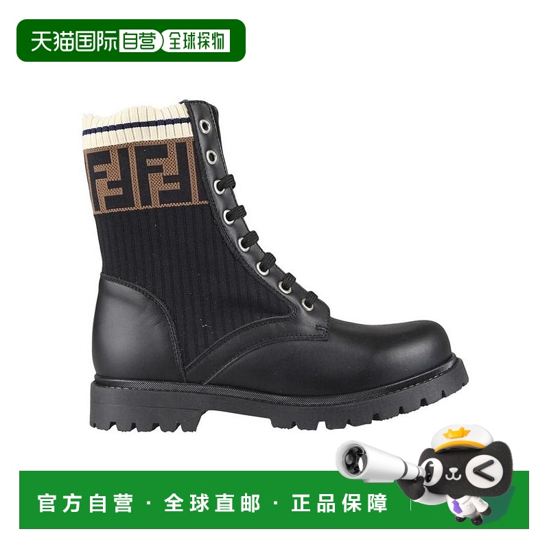香港直邮Fendi 针织拼接高筒靴子 JMR284A8CU