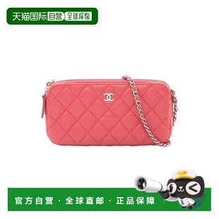 日本直邮中古Chanel香奈儿女包A级95新Matelasse WOC菱格牛皮斜挎