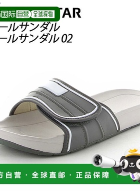 日本直邮Moonstar 儿童鞋 男女士校园凉鞋 02 D 灰色 11221007 MO