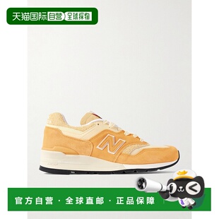 1h可退 香港直邮New Balance  女士 997 网纱皮革边绒面革运动鞋