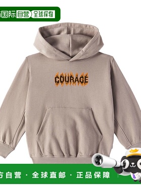 香港直邮Molo 女童 Maxx 印花棉质连帽衫童装 grey灰色 舒适时尚