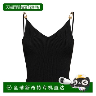 女士 1h可退 范思哲 香港直邮潮奢 弹力粘胶纤维针织上衣 Versace