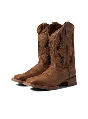 美国直邮laredo男士时装靴圆头真皮潮流时尚透气百搭稳定支撑男鞋