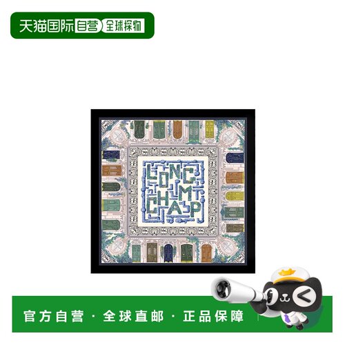 1h可退 香港直邮Longchamp Jardin Parisien 丝巾 50641GSO真丝