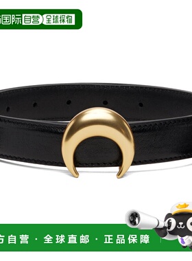 1h可退 香港直邮潮奢 Marine Serre 女士 黑色 Smooth Leather Mo