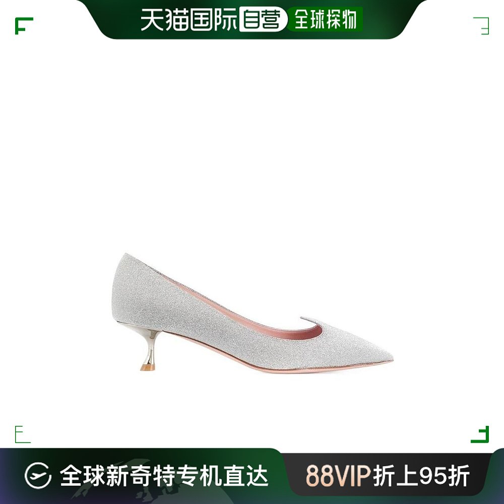 香港直邮ROGER VIVIER 女士银色亮面高跟鞋 RVW54324540-J01-B200 女鞋 浅口单鞋 原图主图