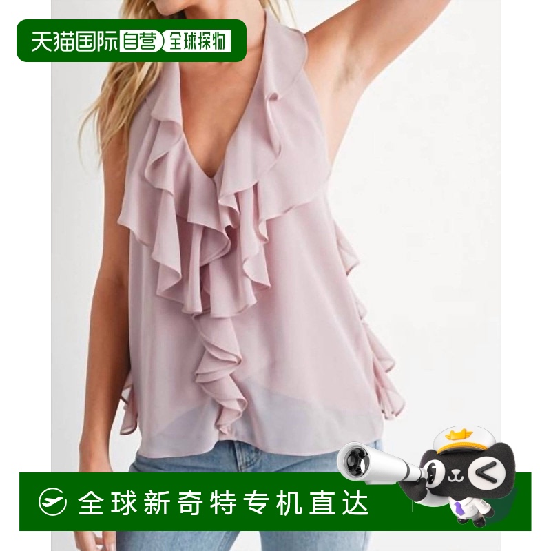 自营 bluivyCece Ruffle衬衫粉-粉【美国奥莱】直发新款