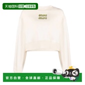 香港直邮miu 圆领长袖 miu 1h可退 缪缪 24SS 卫衣 Women