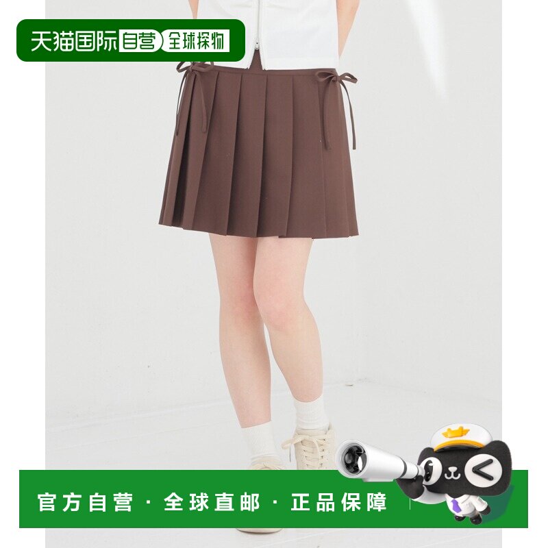 日本直邮Honeys 女装 迷你百褶裙（配内裤式衬里+可拆蝴蝶结） 55