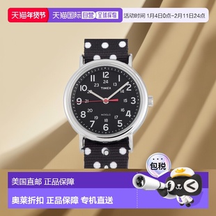 自营 Timex Weekender 黑色波点手表 TW2R63000 多 美国奥莱直发