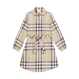 连衣裙 Burberry 格纹衬衫 式 80540921