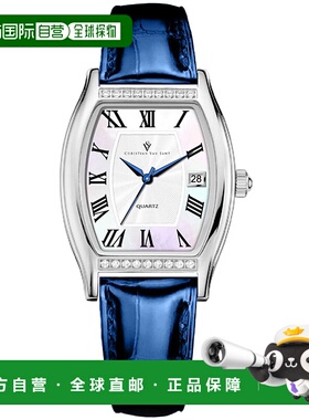 自营Christian Van Sant女式Gemma白色表盘手表-白色 美国奥莱直