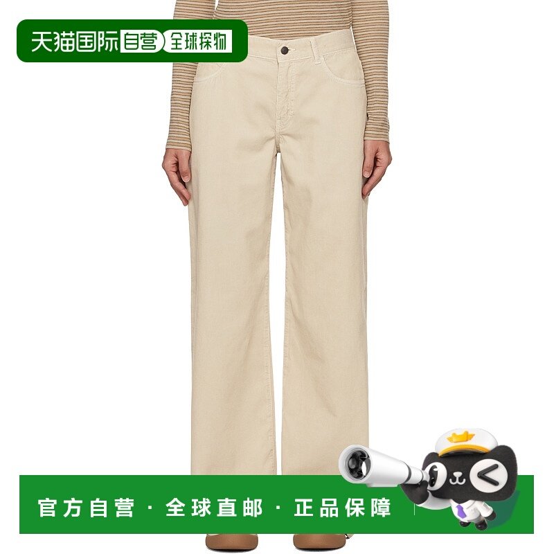 1h可退 香港直邮潮奢 The Row 女士 米色 Eglitta 长裤 6525W3724