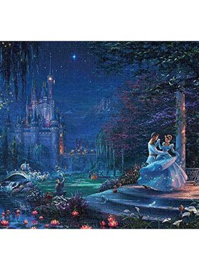 日本直邮Tenyo 1000片拼图ThomasKinkade迪士尼灰姑娘51x73.5cm